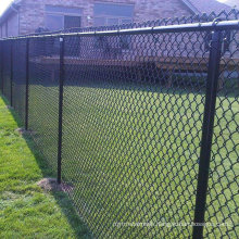 6FT High Black PVC Coated Residential Chain Wire Mesh Fencing